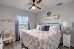 Guest bedroom with King memory foam mattress